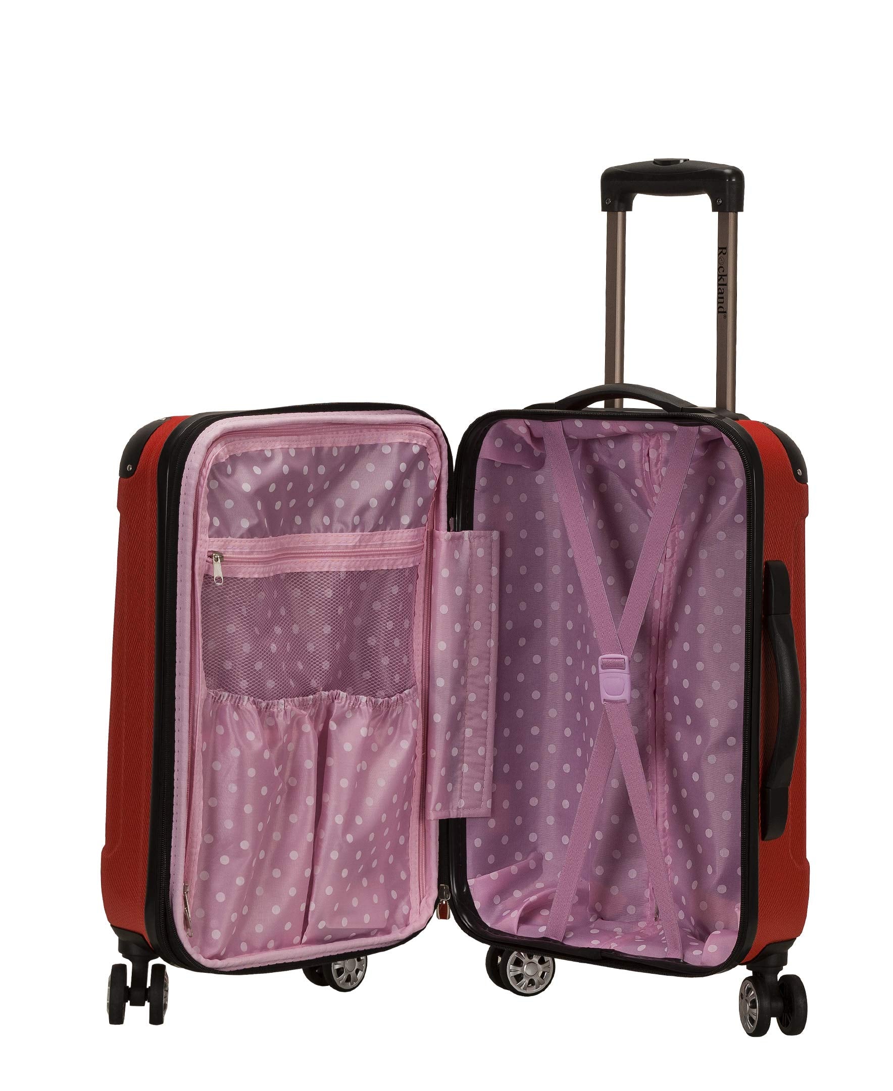 Rockland London Hardside Spinner Wheel Luggage, Carry-On 20", Mint