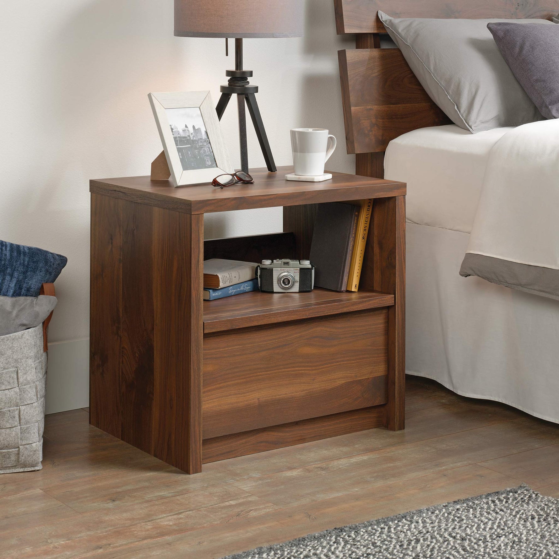 Sauder Harvey Park Night Stand, in a Pacific Maple Finish