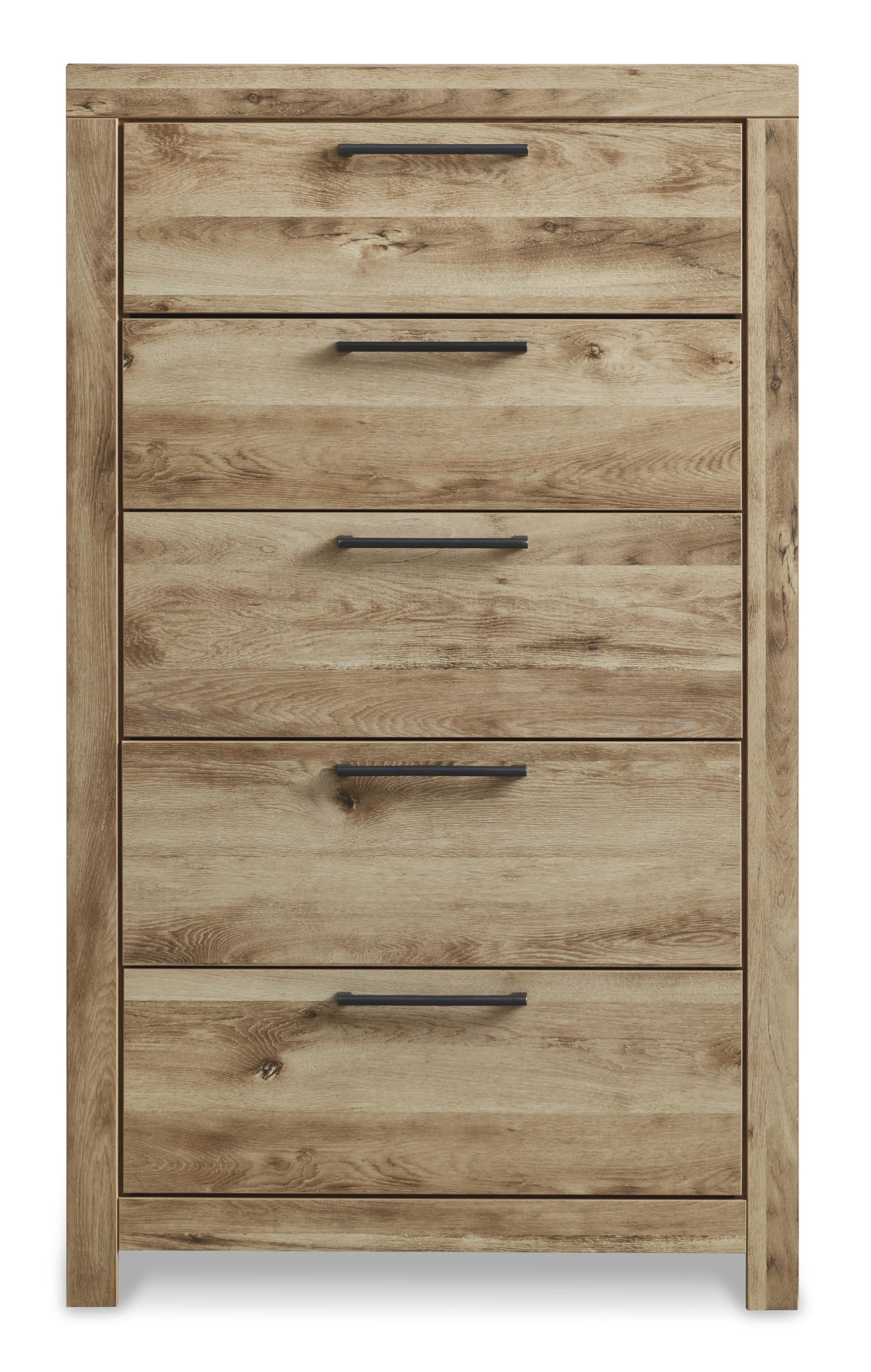 Signature Design by Ashley Cayboni Vintage 5 Drawer Wide Chest with Safety Stop for Bedroom, White
