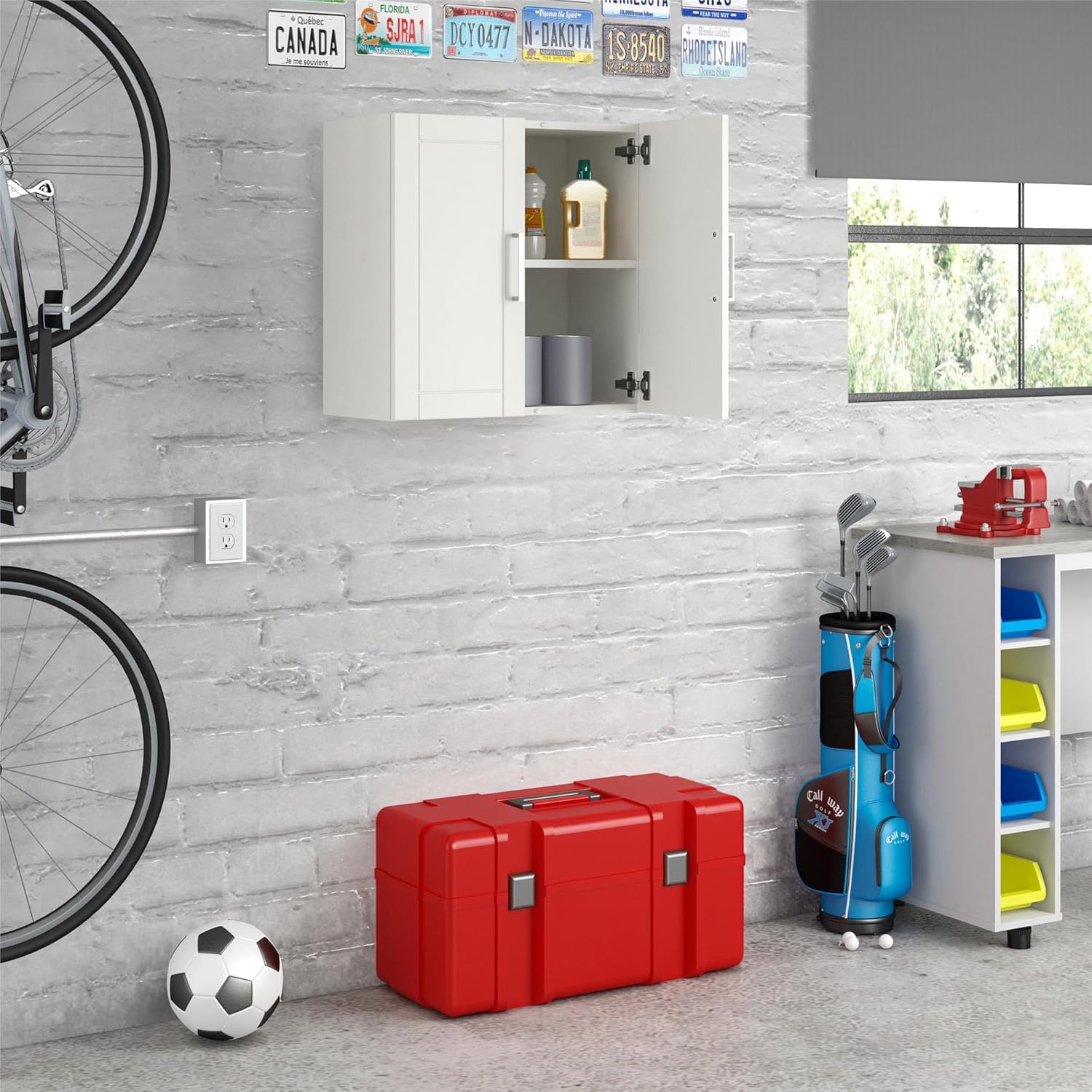 SystemBuild Callahan 24" Wall Cabinet, White