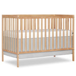 Dream On Me Synergy 5-in-1 Convertible Full-Size Baby Crib with Toddler, Day & Full Bed Conversion in White, GreenGuard Gold & BSA, 3 Mattress Heights, Sustainable Pinewood