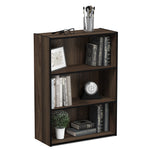 Furinno PASIR Book Shelf, 3-Tier Bookshelf, Storage Shelves Bookcase, 9.7 x 23.7 x 31.5, for Living Room, Bedroom, Home Office, Plain White