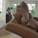 Signature Design by Ashley Skymaker Modern Faux Leather Manual Rocker Recliner with Track Arms, Dark Brown