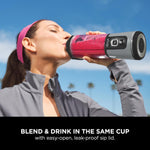 Ninja BC151BK Blast Portable Blender, Cordless, 18oz. Vessel, Personal Blender-for Shakes & Smoothies, BPA Free, Leakproof-Lid & Sip Spout, USB-C Rechargeable, Dishwasher Safe Parts, Black