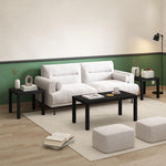 Furinno Classic Homey Square Parsons Side End Table, 1-Pack, Black