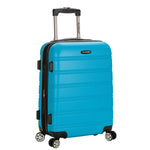 Rockland Melbourne Hardside Expandable Spinner Wheel Luggage, Checked Large 28", Black
