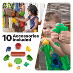 Step 2 Pump & Splash Discovery Pond Water Table, Kids Water Sensory Activity Pool, Summer Outdoor Toys, 10 Piece Toy Accessories, For Toddlers 2+ Years Old