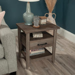 Sauder Summit Station Night Stand in Pebble Pine Finish