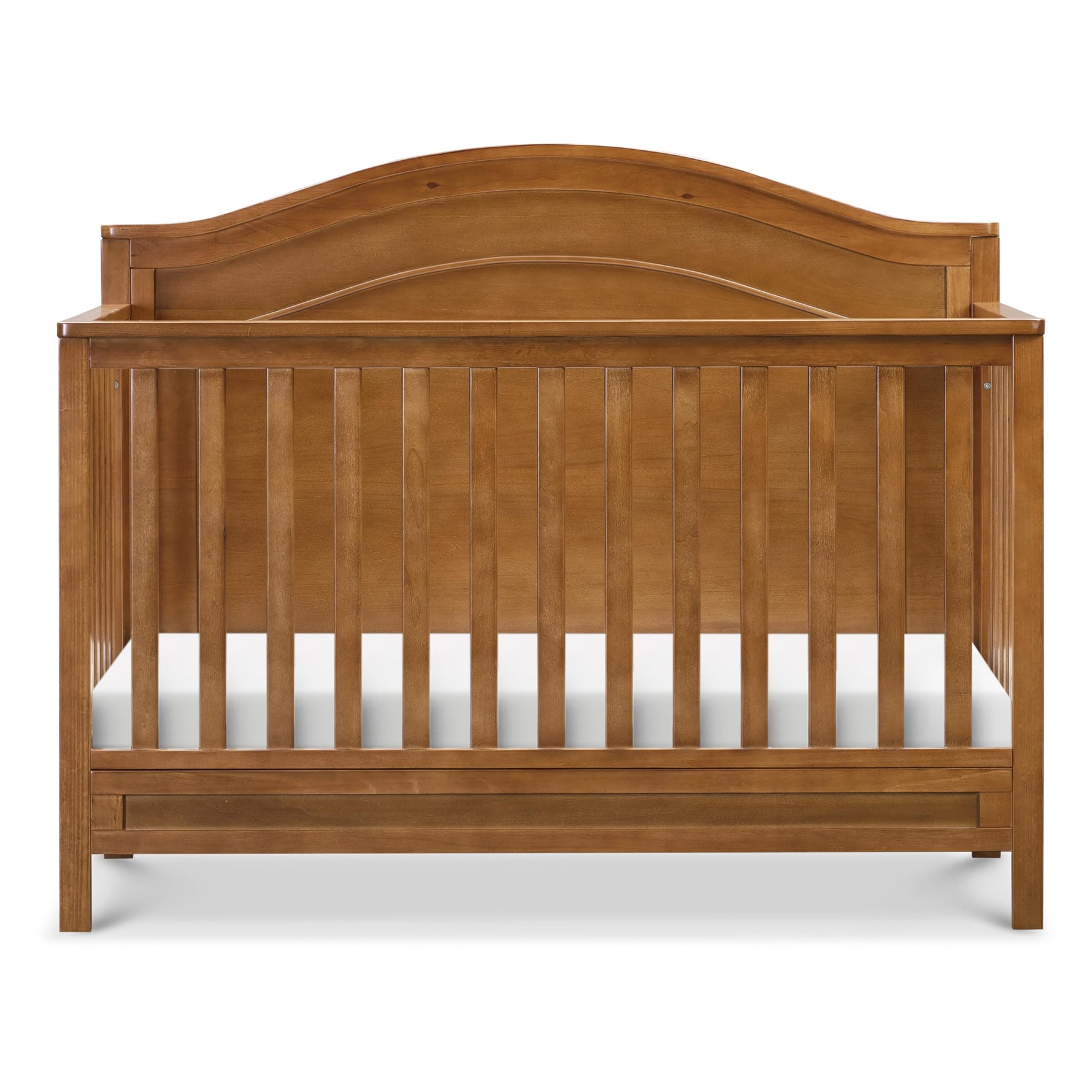Davinci Charlie 4-in-1 Convertible Crib - GREENGUARD Gold Certified - Converts from Baby Crib to Toddler Bed, Daybed, and Full-Size Bed Effortlessly - 4 Adjustable Heights - Wooden White Baby Bed