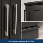 Sauder 411802 HomePlus Wardrobe/Storage Cabinet, L: 28.98" x W: 20.95" x H: 71.18", Sienna Oak finish