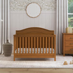Davinci Charlie 4-in-1 Convertible Crib - GREENGUARD Gold Certified - Converts from Baby Crib to Toddler Bed, Daybed, and Full-Size Bed Effortlessly - 4 Adjustable Heights - Wooden White Baby Bed