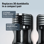 Nordictrack 55 lb Select-a-Weight Dumbbell Pair