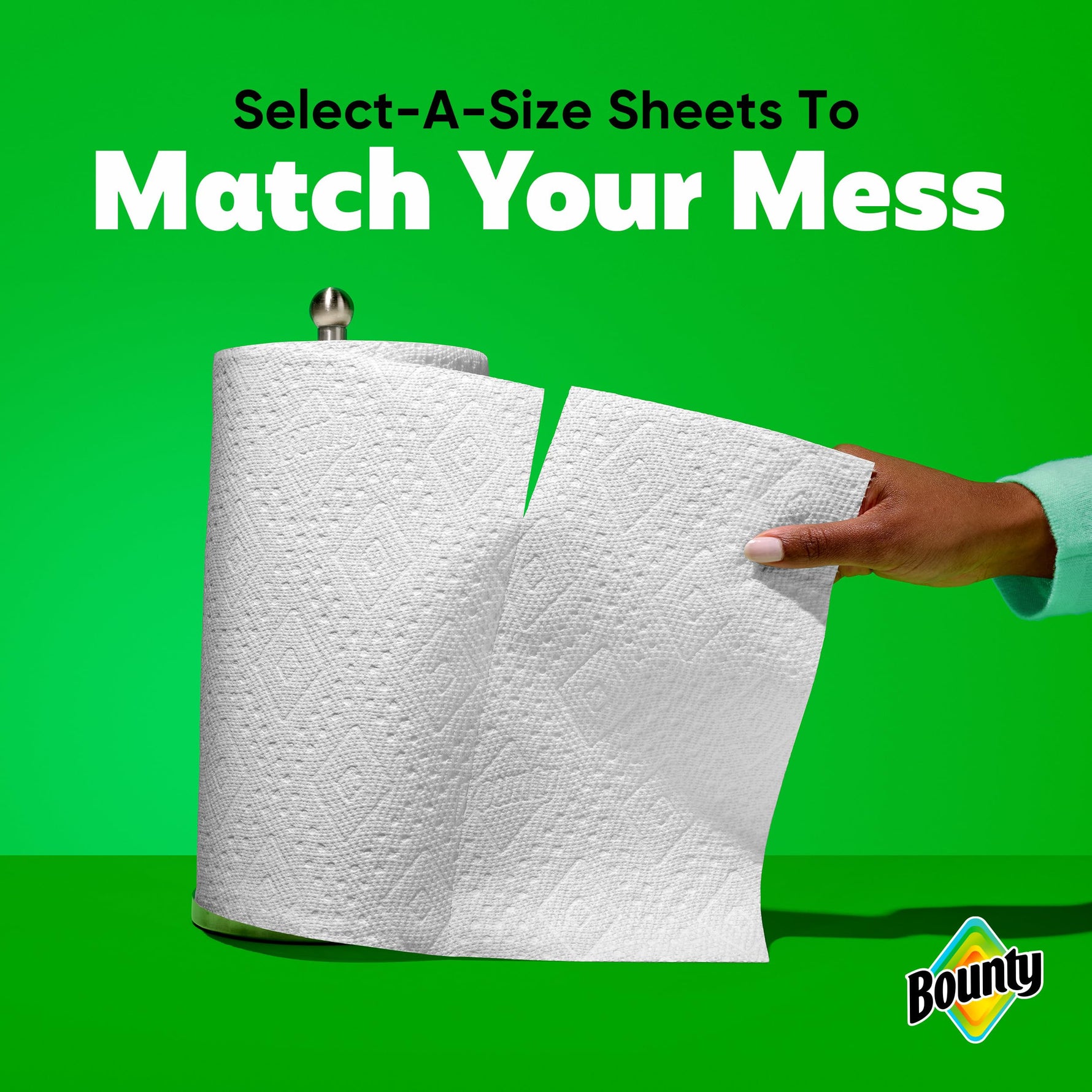 Bounty Select-A-Size Paper Towels, White, 8 Triple Rolls = 24 Regular Roll