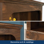 Sauder Select 5-Shelf Bookcase, Chalked Chestnut Finish