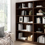 Bush Home Universal Small 2 Shelf Bookcase in Black, Low Storage and Display Bookshelf for Home Office or Living Room Organization