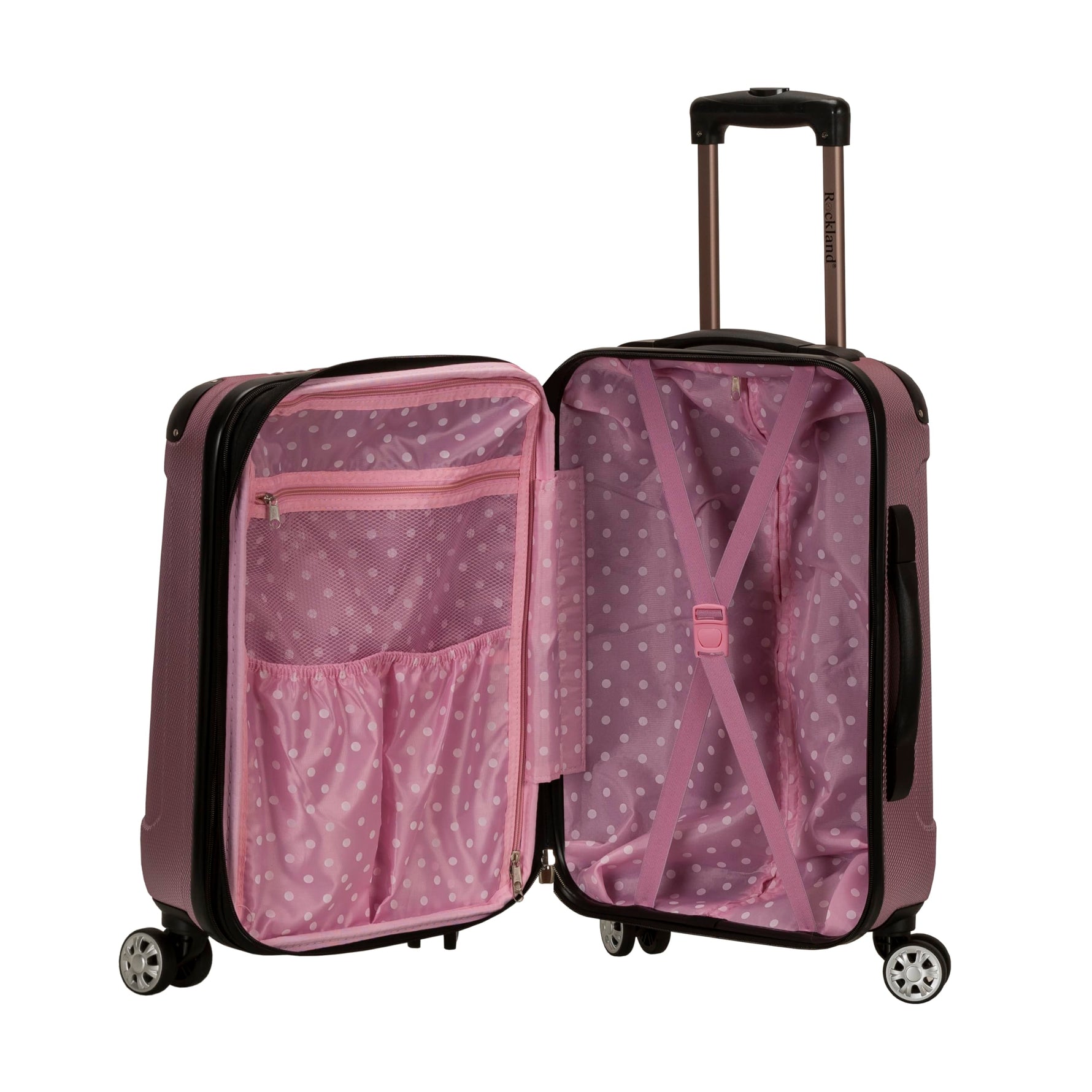 Rockland London Hardside Spinner Wheel Luggage, Carry-On 20", Mint