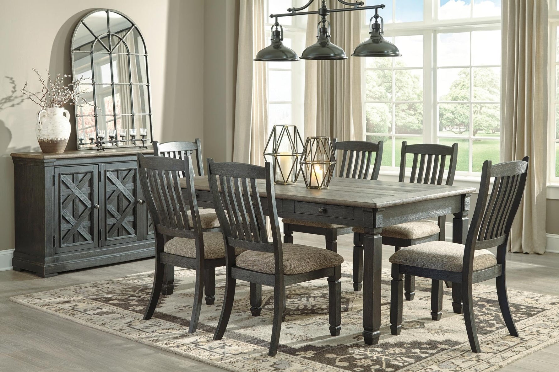 Signature Design by Ashley Bolanburg 20" Upholstered Dining Room Chair, Set of 2, Antique White