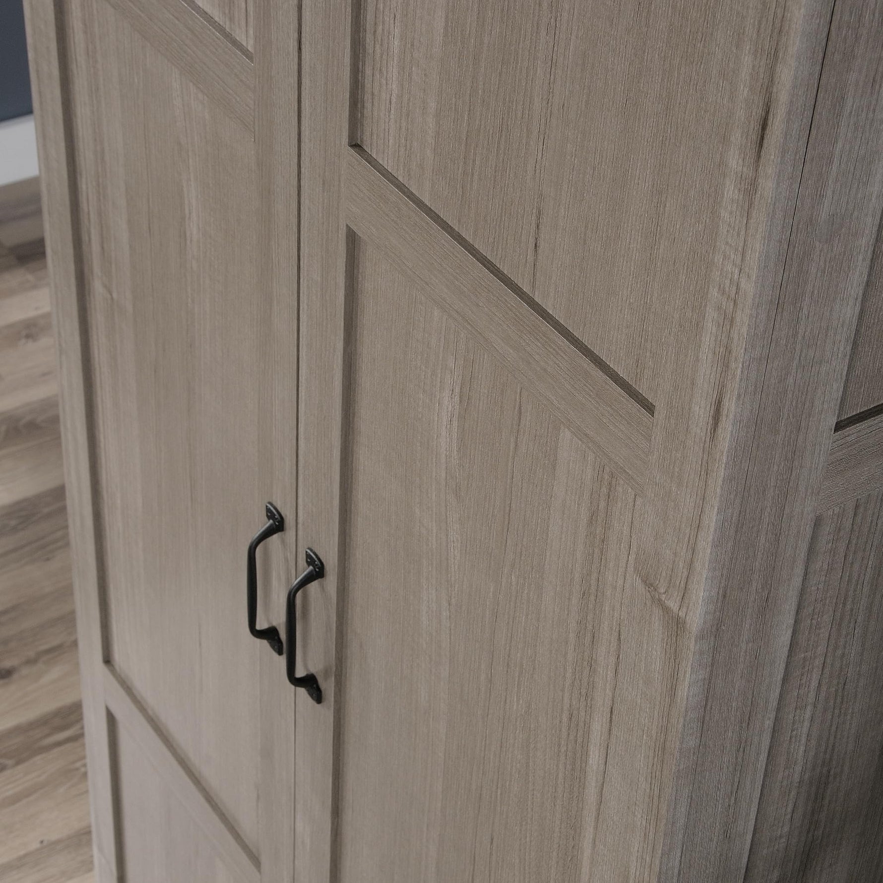 Sauder Select Storage Cabinet, Pantry Cabinet Kitchen Storage with Adjustable Shelves, Utility Room Storage Cabinet, in Reclaimed Pine