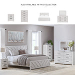 Signature Design by Ashley Cayboni Vintage 5 Drawer Wide Chest with Safety Stop for Bedroom, White