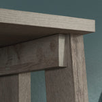 Sauder Ladder Bookshelf 5 Tier Trestle Ladder Shelf Wooden Bookcase, in Jamocha Wood