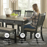 Signature Design by Ashley Bolanburg 20" Upholstered Dining Room Chair, Set of 2, Antique White