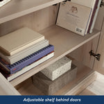 Sauder Miscellaneous Storage 5-Shelf/Book Shelf 2-Door Bookcase, Glacier Oak Finish