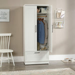 Sauder 411802 HomePlus Wardrobe/Storage Cabinet, L: 28.98" x W: 20.95" x H: 71.18", Sienna Oak finish
