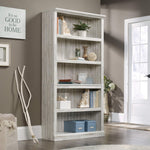 Sauder 5-Shelf Split Bookcase/ Book shelf, Oiled Oak finish