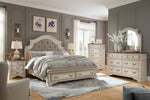 Signature Design By Ashley Realyn French Country Youth 6 Drawer Dresser, Chipped White & Brown