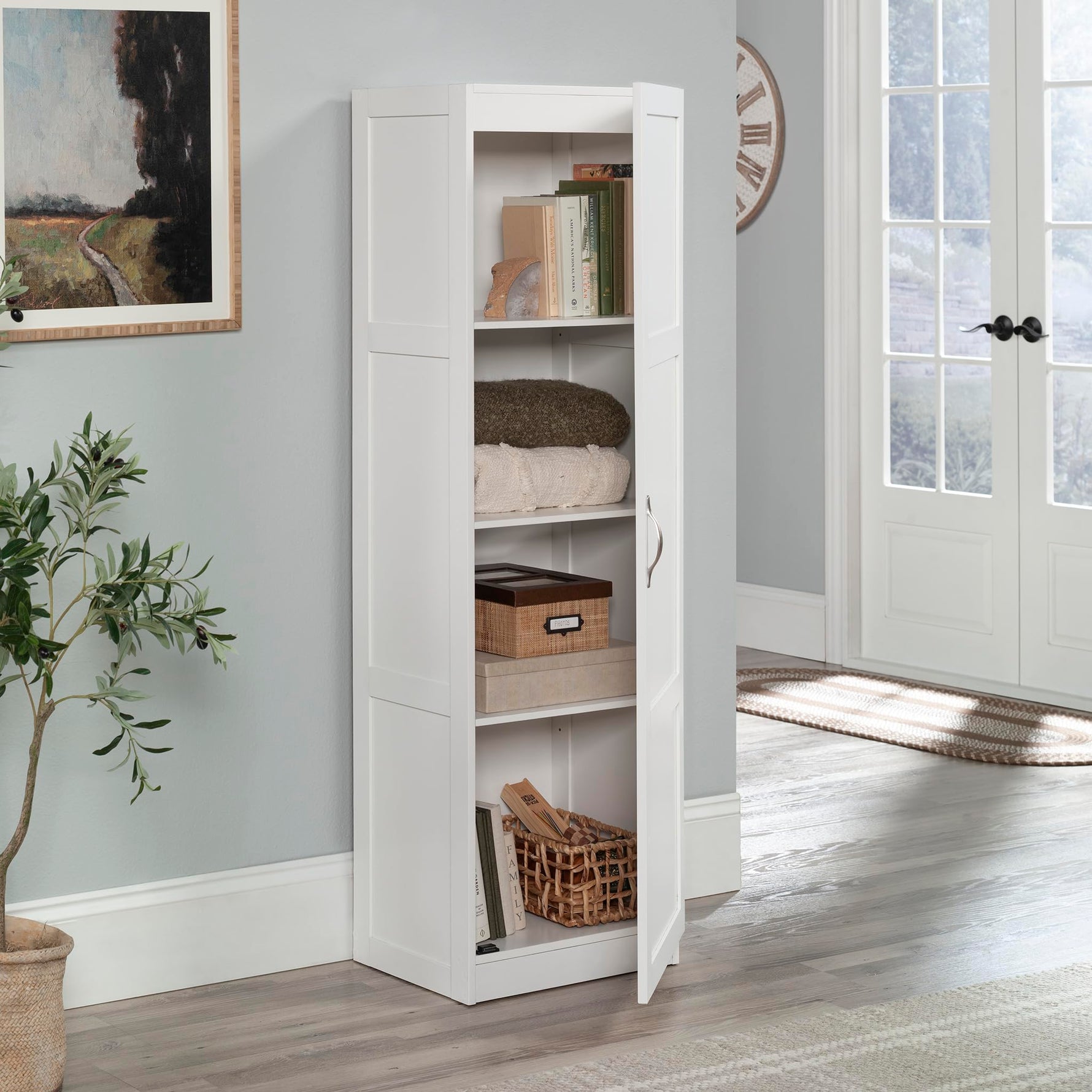 Sauder Miscellaneous Storage Cabinet/ Pantry cabinets, Highland Oak finish