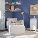 RiverRidge 06-037 Somerset Single Door Floor Storage Cabinet, White
