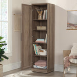 Sauder HomePlus Narrow Pantry Storage Cabinet Slim Single Door with Adjustable Shelves, Kitchen Storage Cabinet, in Soft White