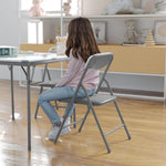 Flash Furniture Mindy Kids 5-Piece set Folding Square Table and Chairs Set for Daycare and Classrooms, Children's Activity Table and Chairs Set, Multicolor