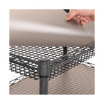 Seville Classics UltraDurable NSF Commercial Heavy Duty Metal Rolling Utility Cart, w/ Steel Shelves, Handle Bar for Restaurant, Garage, Warehouse, Kitchen, Office, Top Shelf (36"W x 18"D)