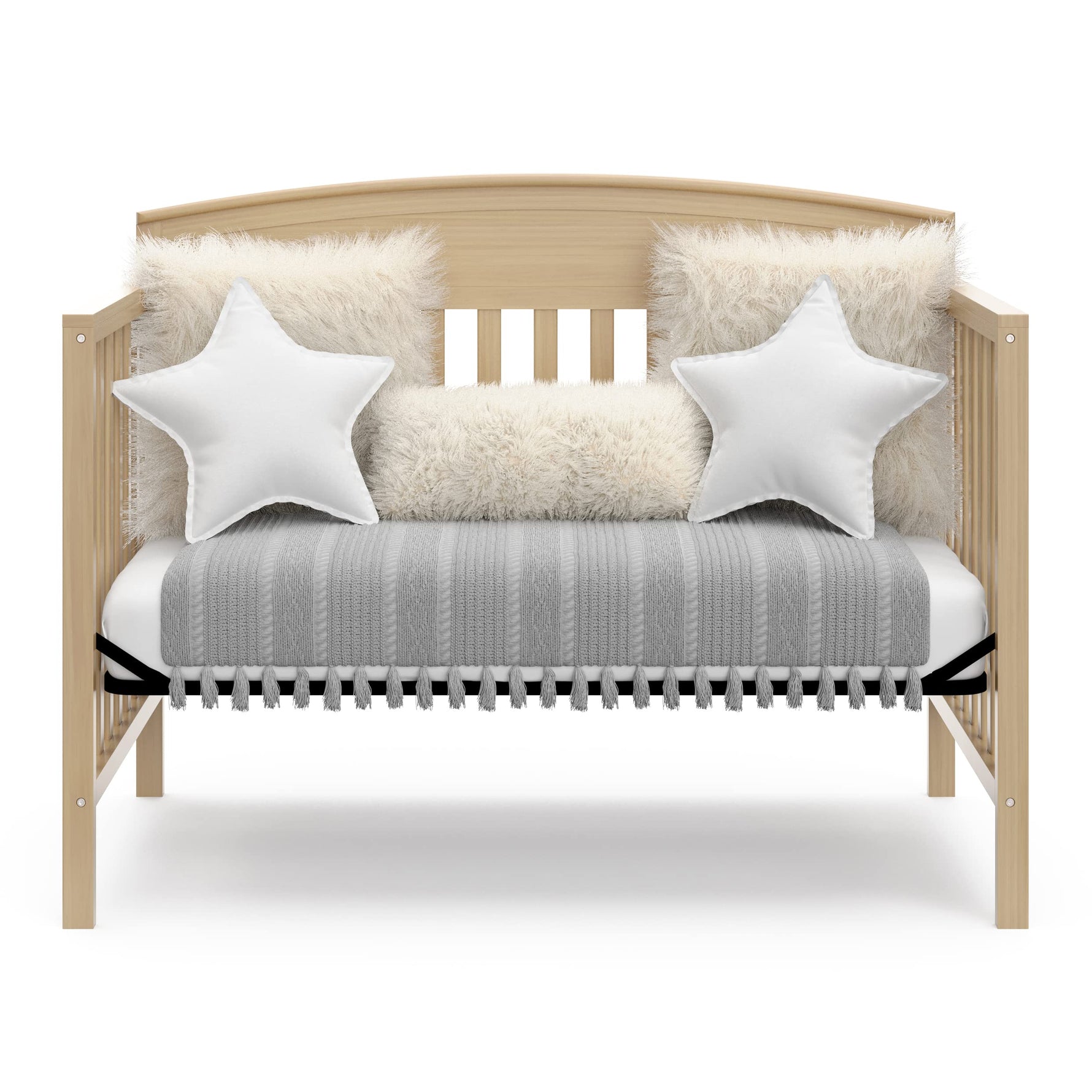 Graco Benton 5-in-1 Convertible Crib – GREENGUARD Gold Certified, Converts from Baby Crib to Toddler Bed, Daybed and Full-Size Bed, Fits Standard Full-Size Crib Mattress (White)