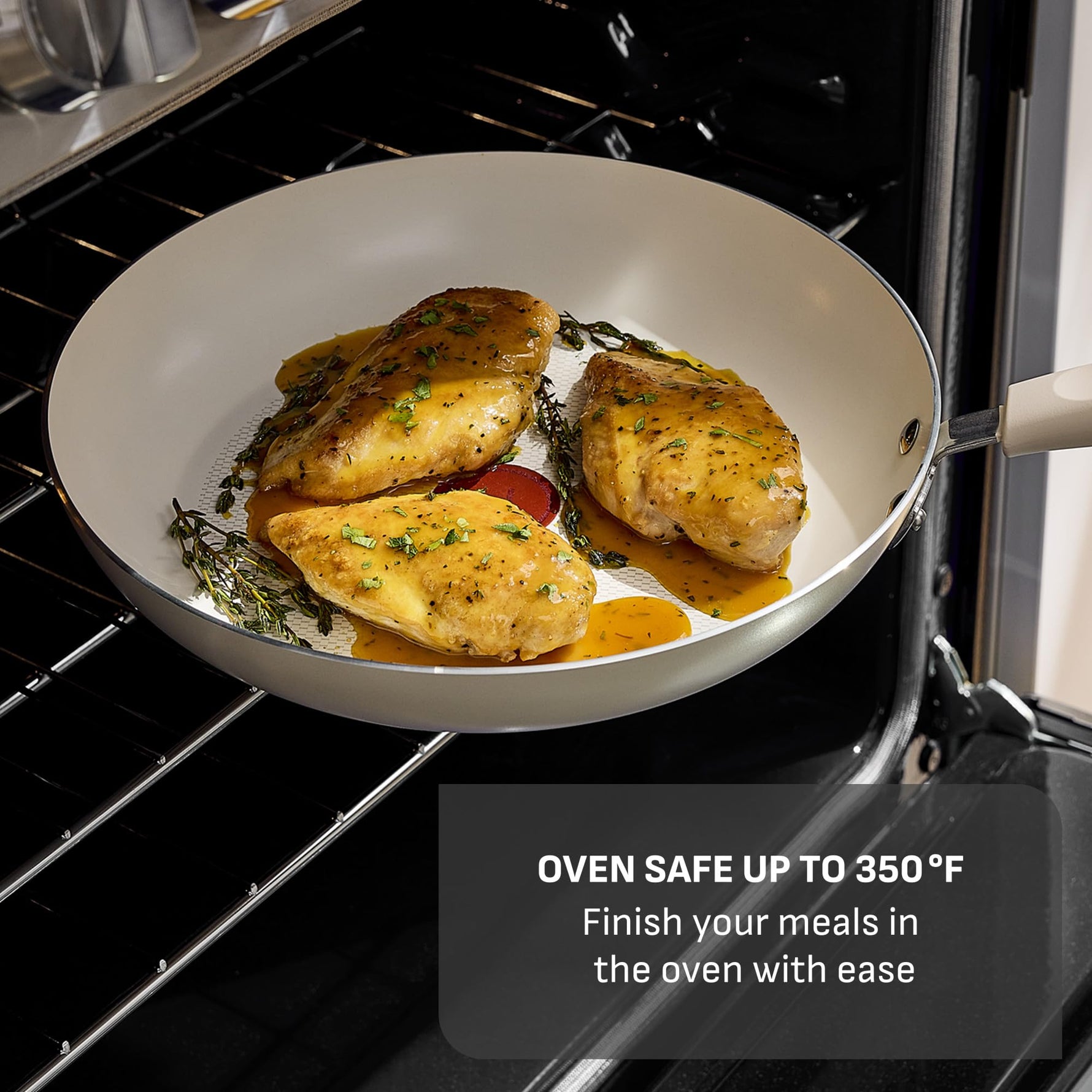 T-fal Signature Nonstick 12 Piece Cookware Set, Oven Safe Up to 350°F, Dishwasher Safe, Pots and Pans Set, Includes Frying Pans, Saucepan, Stockpot, Cooking Utensils, Cream