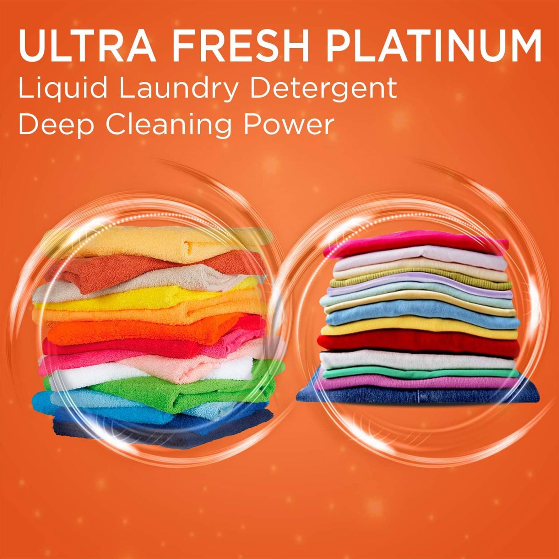 Ultra Fresh 6X Platinum 5 Gallon Liquid Laundry Detergent, Concentrated Laundry Soap with Deep Cleaning Power for Washing Machine, Original Blue