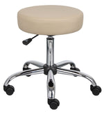 Boss Office Products Antimicrobial Vinyl Medical Spa Stool in Black