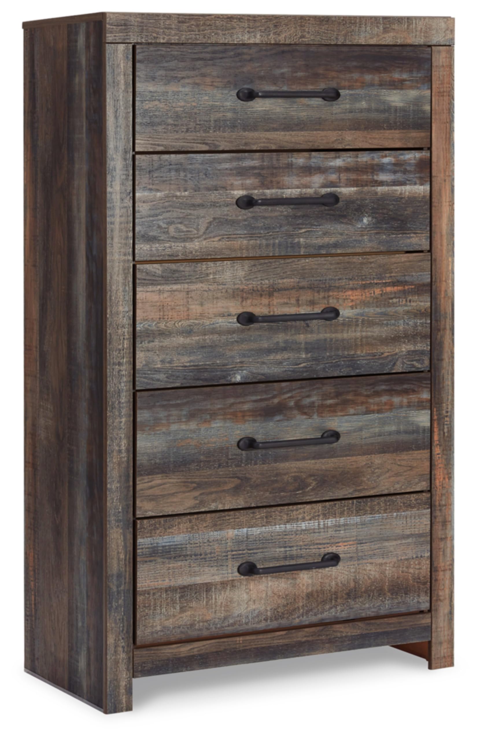 Signature Design by Ashley Cayboni Vintage 5 Drawer Wide Chest with Safety Stop for Bedroom, White
