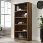 Sauder 5-Shelf Split Bookcase/ Book shelf, Oiled Oak finish