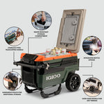 Igloo Trailmate Journey 70Qt Wheeled Cooler, Insulated Hard Shell Ice Chest, Sportsman