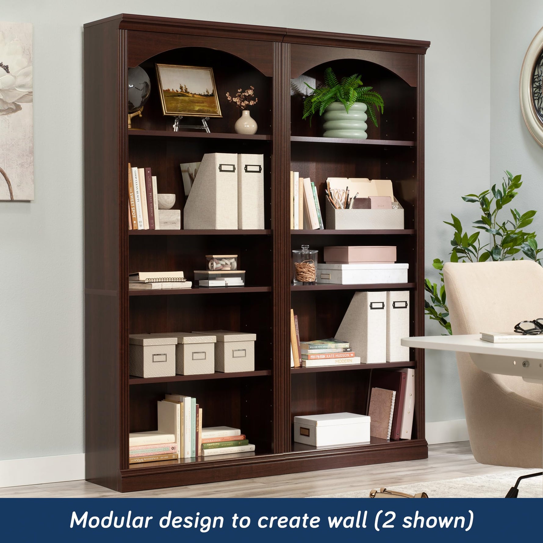 Sauder Miscellaneous Storage Bookcase, Sindoori Mango Finish