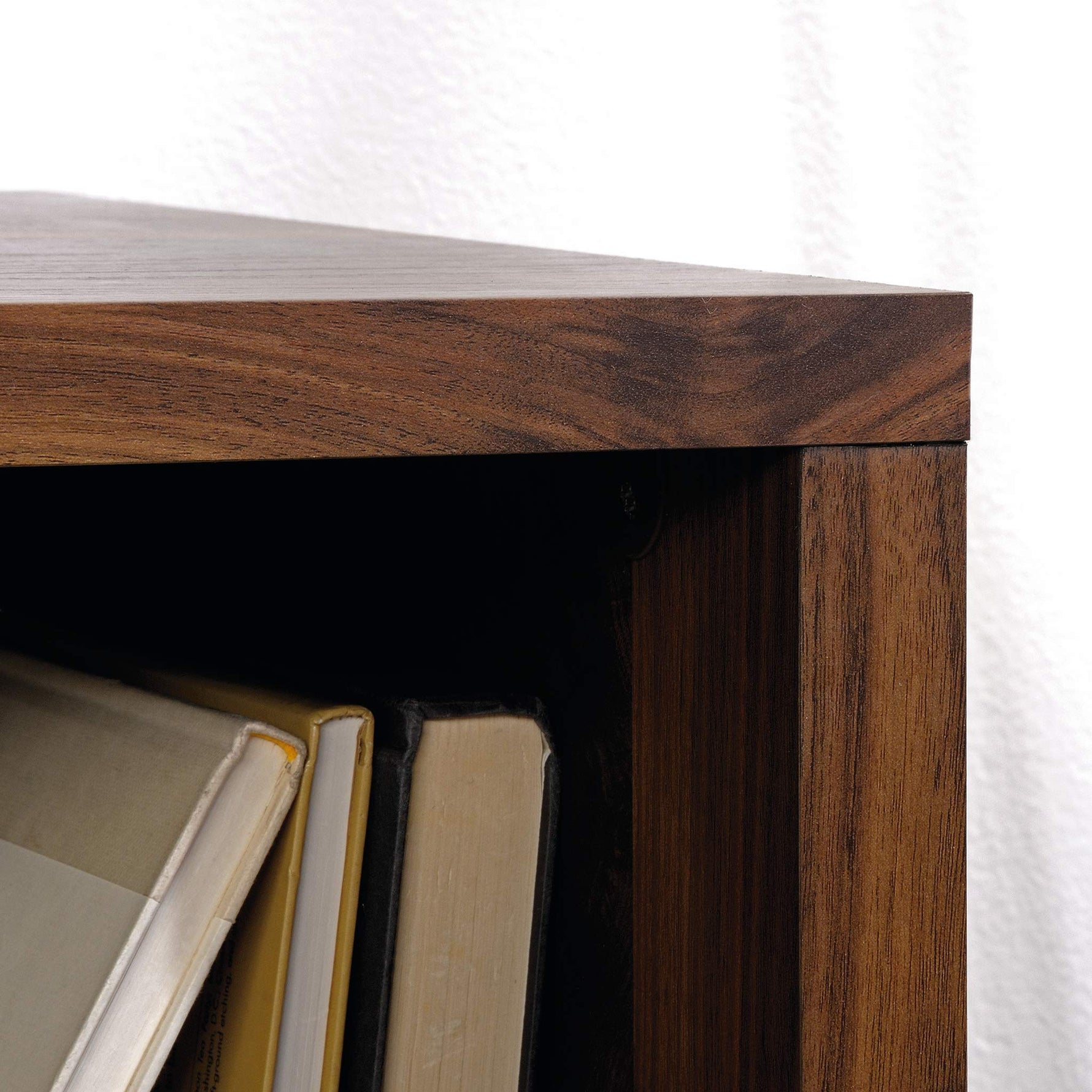 Sauder Harvey Park Modern TV Stand Media Console Credenza with Drawers and Storage Shelves, in Raven Oak