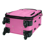 Rockland Pasadena Expandable Spinner Carry-on 19", Black