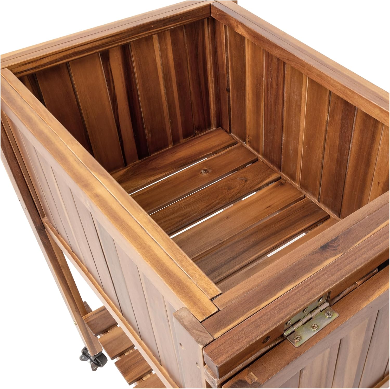 Seville Classics Acacia Wood Raised Garden Bed Planter
