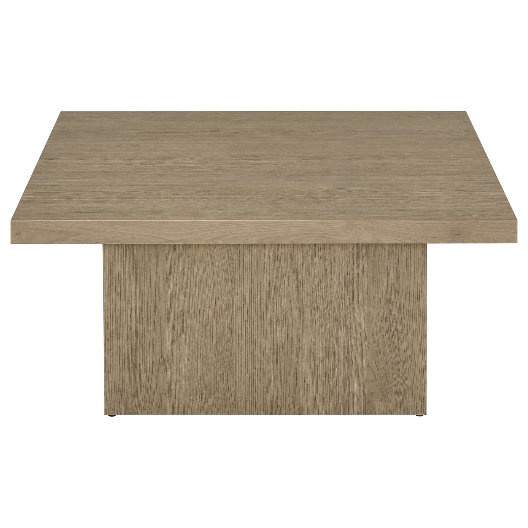 Coaster Home Furnishings Zetta Square Cocktail Living Room Coffee Table Engineered Eco-Friendly Wood Look Laminate Veneer Rustic Farmhouse Mango Brown 708068