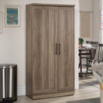 Sauder HomePlus Kitchen Storage Pantry Cabinet with Swing Door Storage and Adjustable Shelves, in Soft White finish