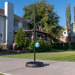 Lifetime Portable Tetherball System, 8" Softplay Ball, Heavy‑Duty Base, Powder‑Coated Steel Pole, 72" Nylon Cord, Stabilizers for Aggressive Play, Outdoor Backyard Game for All Ages