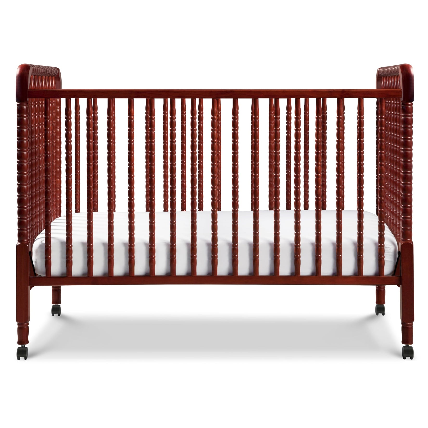 daVinci Jenny Lind 3-in-1 Baby Crib Convertible to Toddler Bed, Daybed - Easy to Assemble - GREENGUARD Gold Certified - 4 Adjustable Mattress Heights, Conversion Kit Sold Separately - White