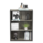 Furinno PASIR Book Shelf, 3-Tier Bookshelf, Storage Shelves Bookcase, 9.7 x 23.7 x 31.5, for Living Room, Bedroom, Home Office, Plain White